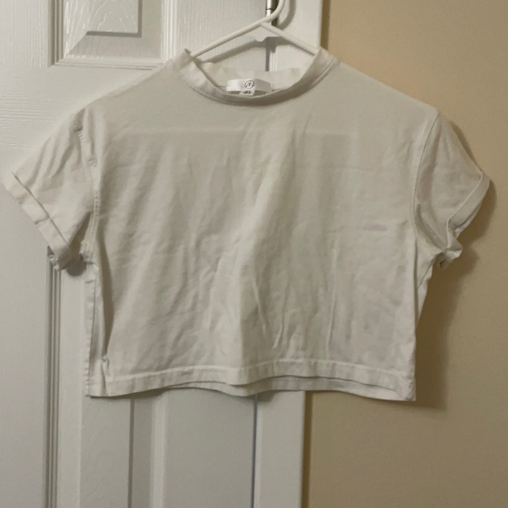 Missguided white crop top